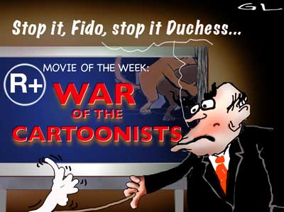 war of the cartoonists .....